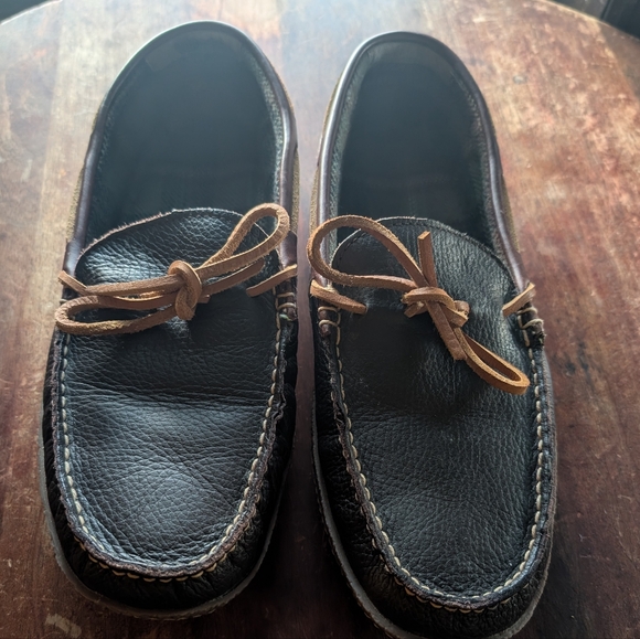 Men's leather llbean slippers - Picture 2 of 4